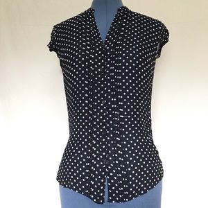 ⭐️3/$30⭐️ Sheer polka dot shirt
